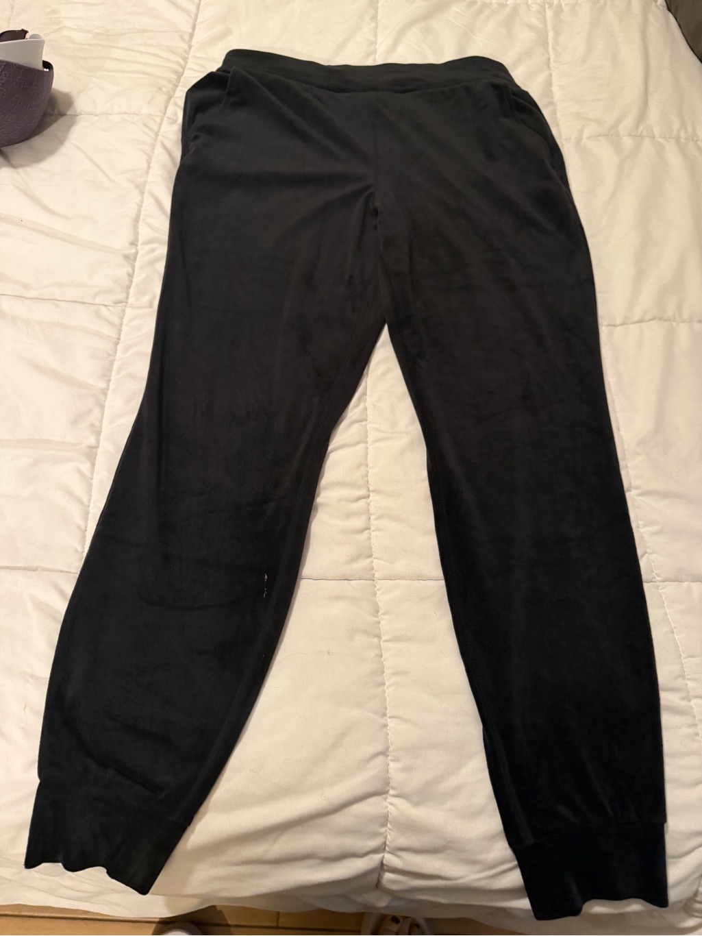 Jockey Black Athletic Pants With Elastic Waistband